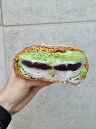 말차팥모찌