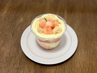 복숭아 크림푸딩